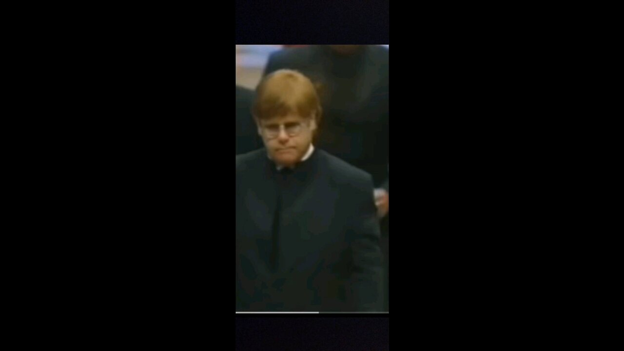 Princess Diana's Funeral 1997 Elton John Arriving To Play Candle In The Wind