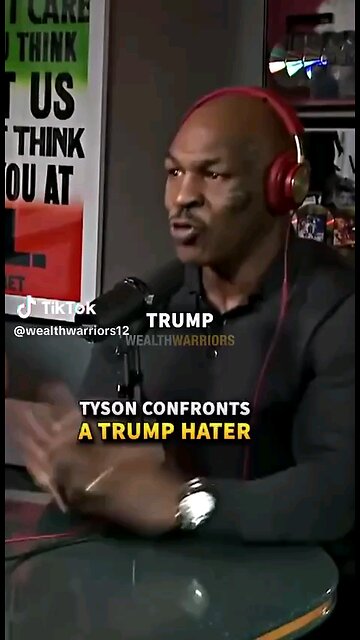 Mike Tyson confronts a Trump hater