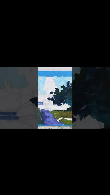 Painting a Vibrant Landscape with Gouache