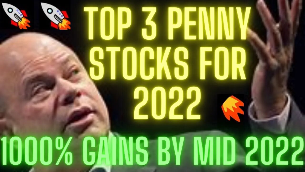 TOP PENNY STOCKS TO BUY FOR 2022! 🚨 1000% GAINS BUY MID 2022 MAJOR BUY ALERT HIGH GROWTH STOCKS BUY