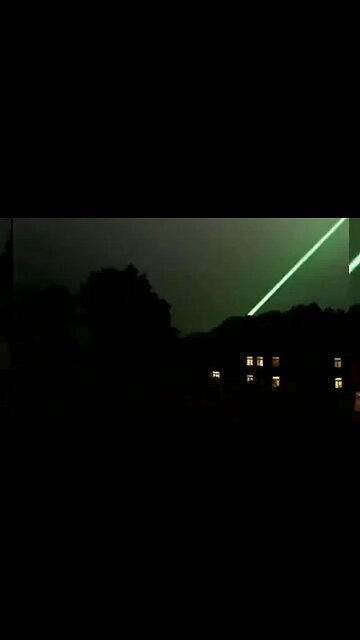 Green Laser Beams Captured on Home Security Camera in the Middle of the Night (foul language)