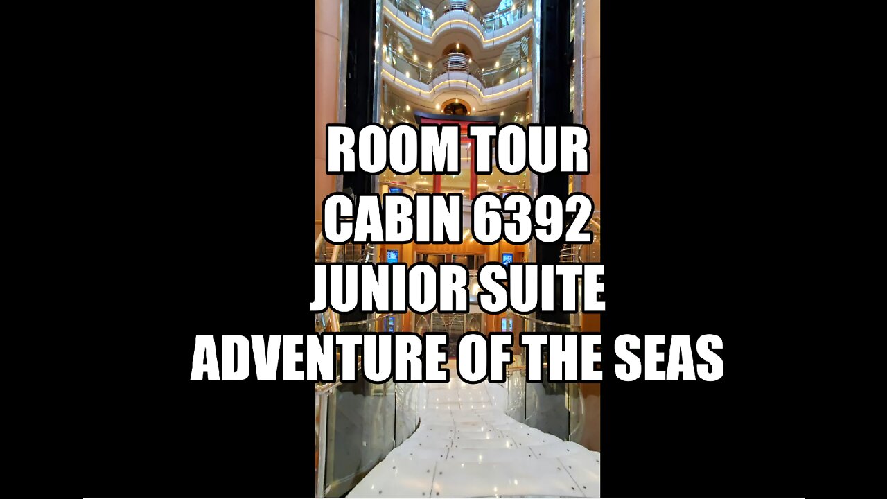 Adventure of the Seas Room Tour Cabin 6392(Jr Suite)