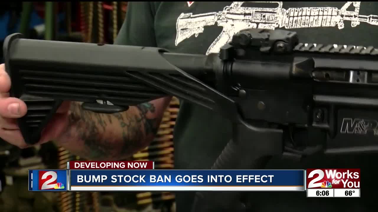 Bump stock ban goes into effect