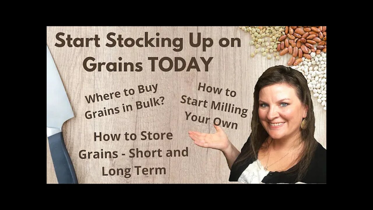 How to Start Milling Your Wheat | Where to Buy Grains in Bulk | How to Store Grains| Prepper Pantry