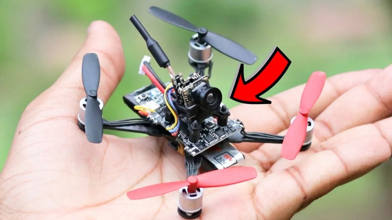 How To Make Drone with Camera At Home ( Quadcopter) - FPV Racing Drone