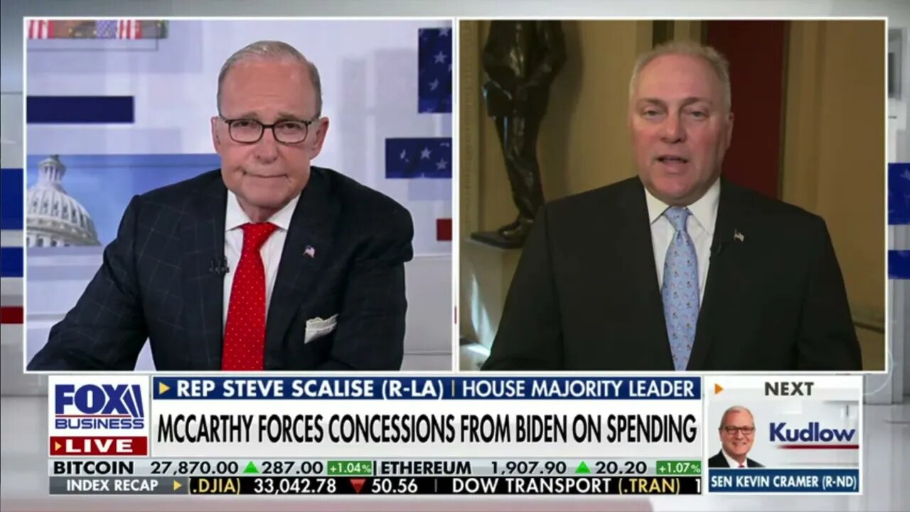 House Majority Leader Scalise on Fox Business' Kudlow | May 30, 2023