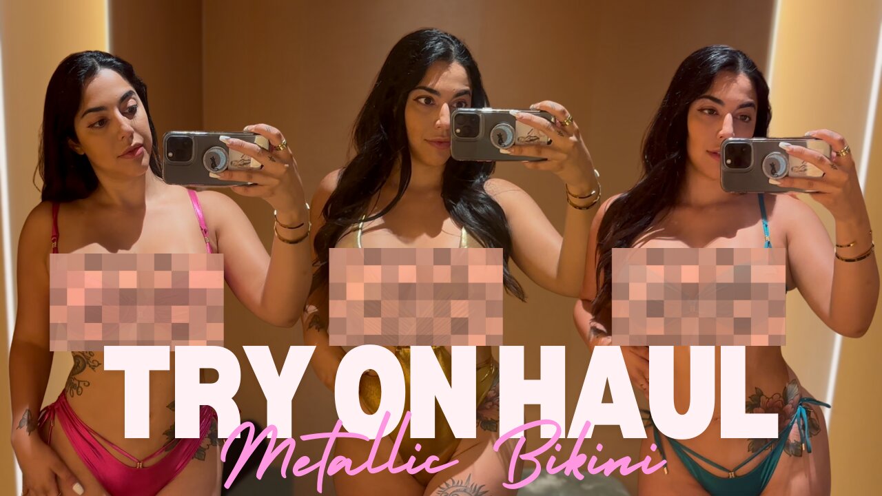 Metallic Bikini Try On Haul!