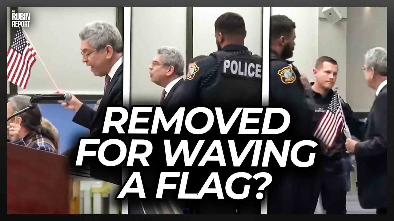 This State's ‘Prop Ban’ Used to Justify Police Removing Man Waving US Flag at City Meeting