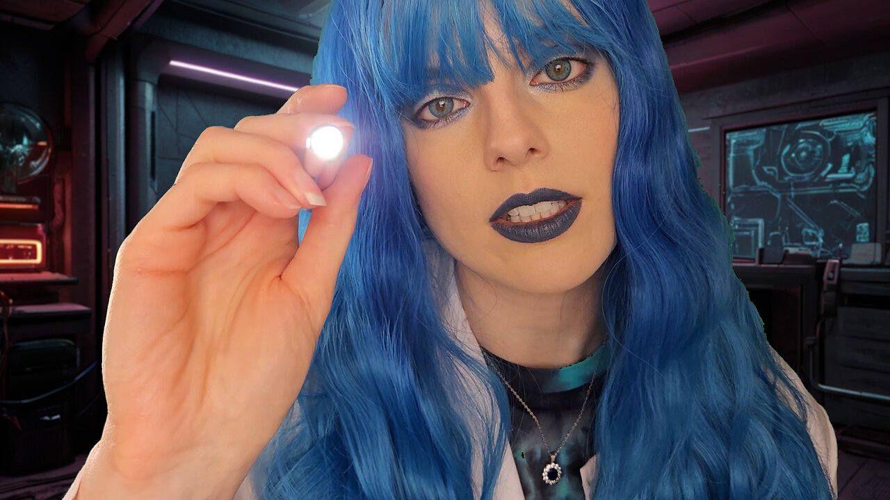 ASMR Cyberpunk Vampire Eye Exam w/ Penlight | Vamp MediCorp