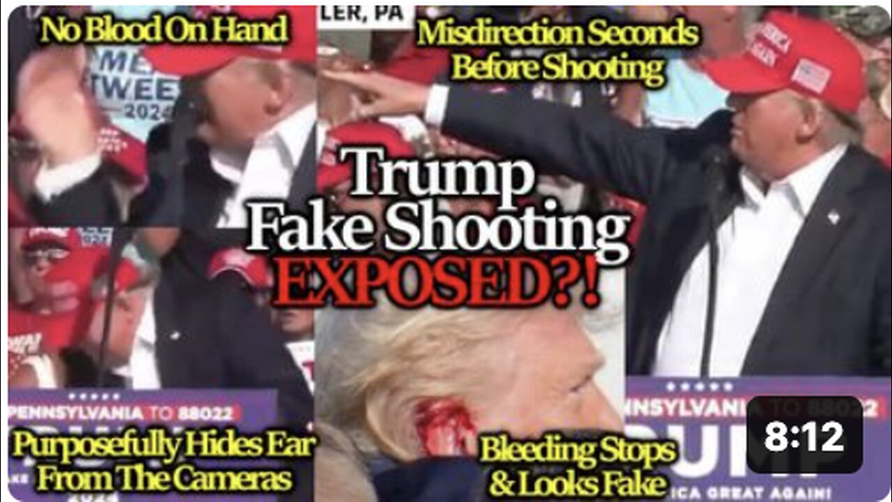 TRUMP FAKE SHOOTING EXPOSED?! More Evidence Shows This Was Possibly Choreographed Stage Magic