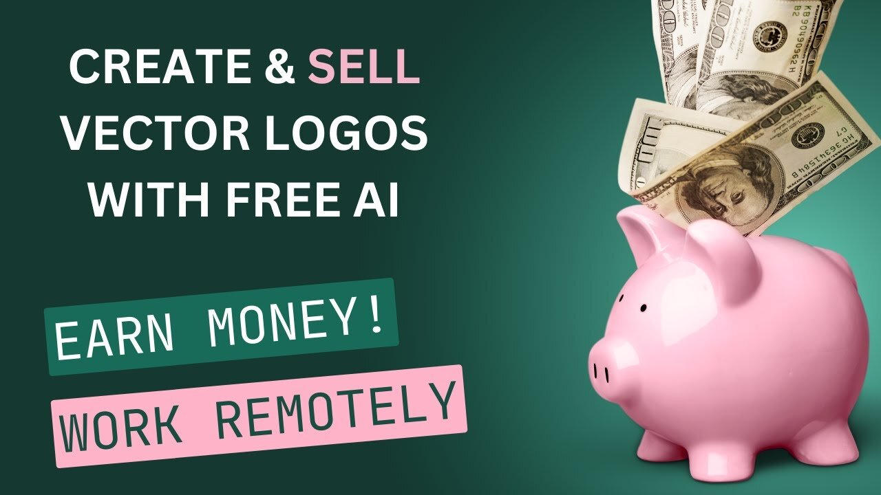 Work Remotely: Design Logos for FREE with AI and Sell for Profit (No Hustle Bro Nonsense!)