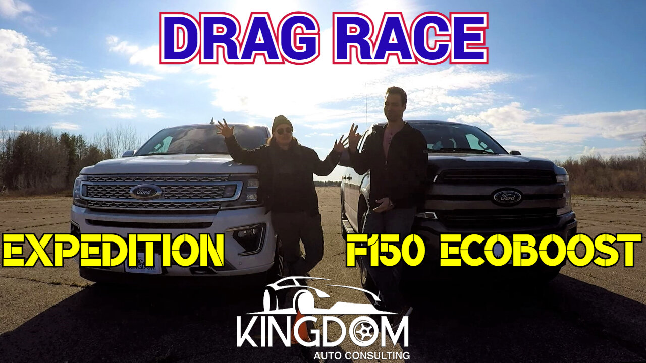 Ford F150 3.5 EcoBoost Vs. Ford Expedition Platinum DRAG RACE - Ordinary Drag Races, Episode 2