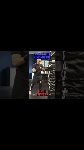 Heroes Training Center | Kickboxing & MMA "How To Double Up" Jab & Uppercut & Cross & Knee 1 #Shorts