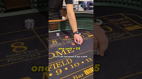 One unit press on #craps #casinotips