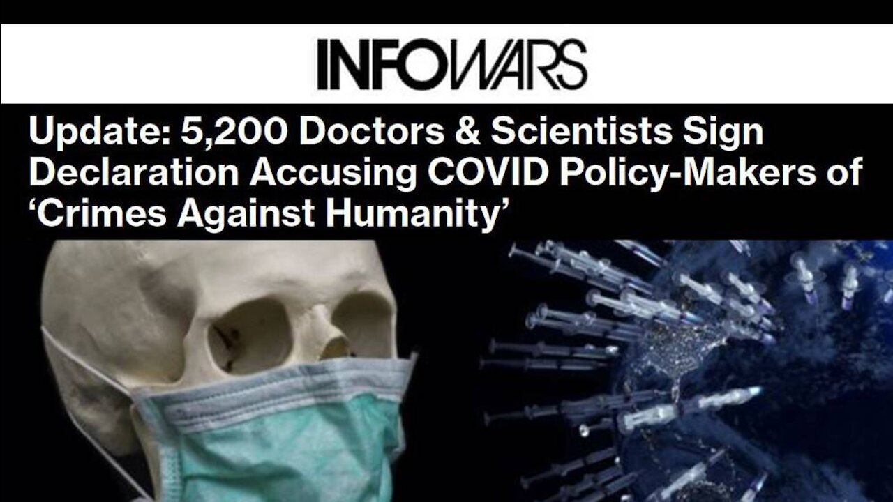 5,200 Doctors & Scientists Sign Declaration Accusing COVID Policy-Makers