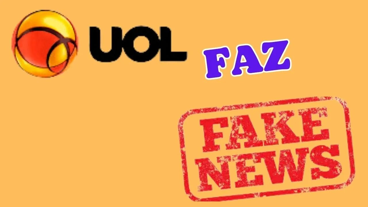 UOL FAZ FAKE NEWS NA CARA DURA. ESTÃO LIBERADOS PRA MENTIR?