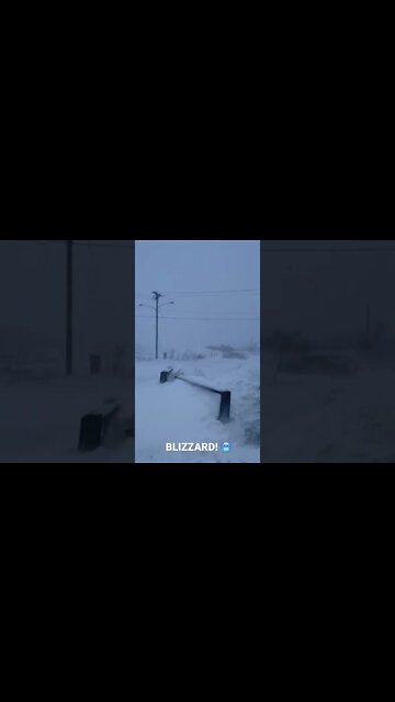 Trapped in a blizzard