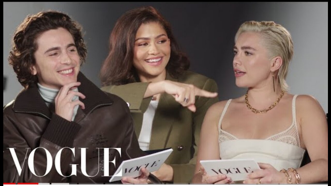 Zendaya, Florence Pugh & Timothée Chalamet Answer Rapid-Fire Questions | Off the Cuff | Vogue