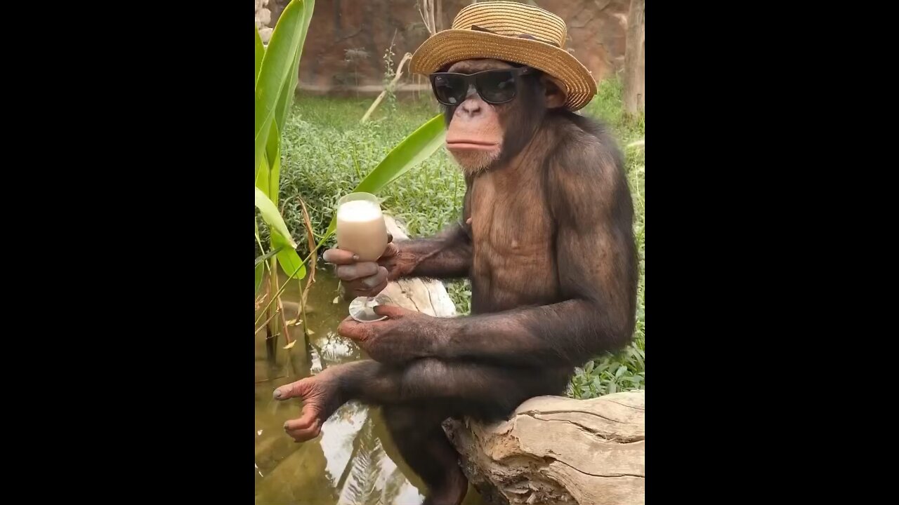 Monkey relaxing a little