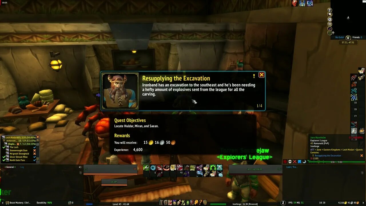 World of Warcraft Resupplying the Excavation