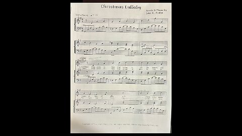 “Christmas Lullaby” - written by John K. Probst