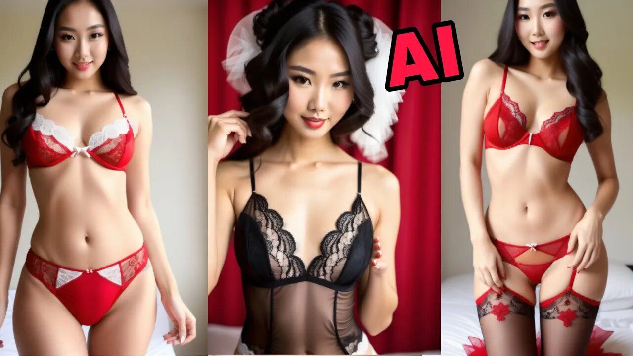 Photos of beautiful Asian women in lingerie@Ai Art beauties Girls