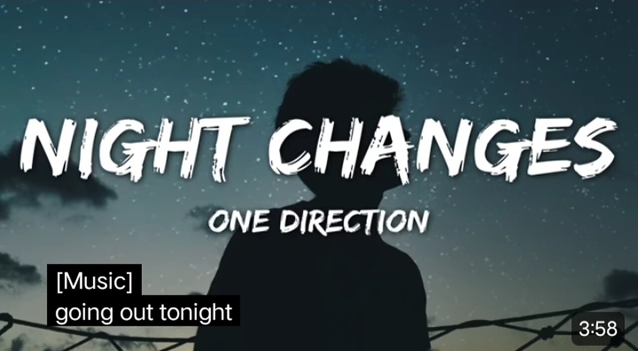 One Direction - Night changes (Lyrics)