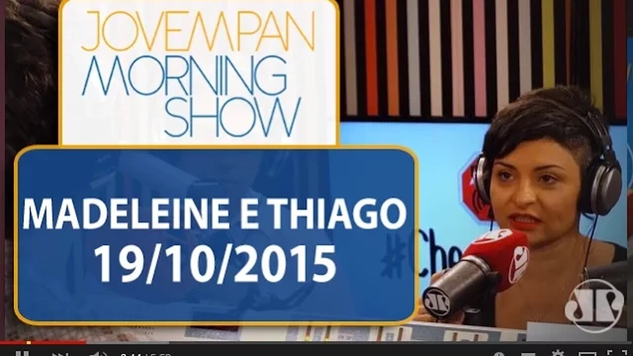 Thiago Uberreich e Madeleine Lacsko - Morning Show - 19/10/15