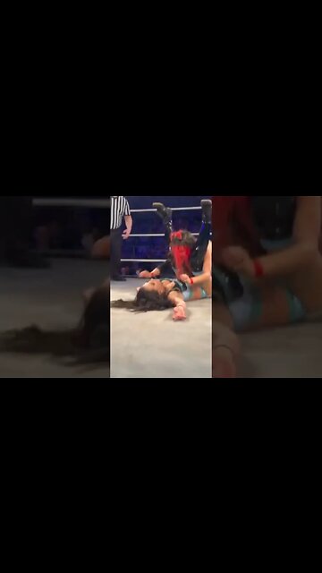 Brittany Blake Powerbombs Kelsey Raegan 😳