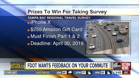 FDOT: Take survey on how you get to work or school for chance to win prizes