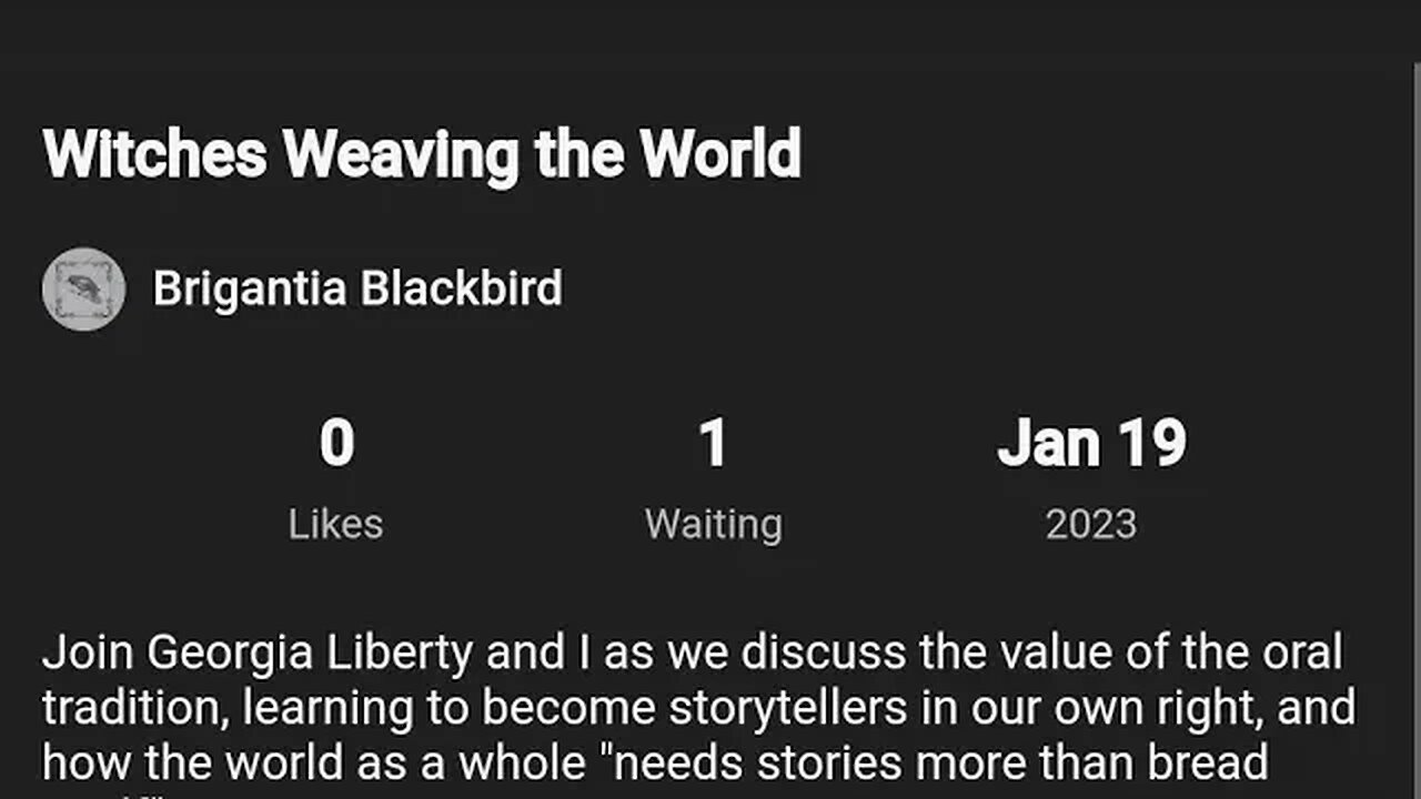 @BrigantiaBlackird's Blackbird's Brew Witch on Witch