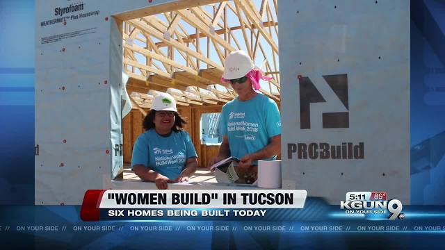 Hundreds of women volunteer to build affordable housing
