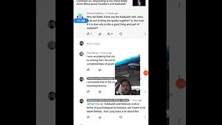 response to comments on yesterday's video about kabbalah