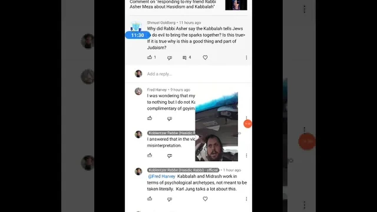response to comments on yesterday's video about kabbalah
