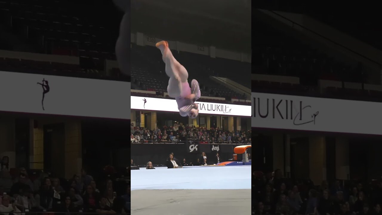 Adelle Speck Floor Exercise 2023 Nastia Liukin Cup Slow Motion #shorts 1