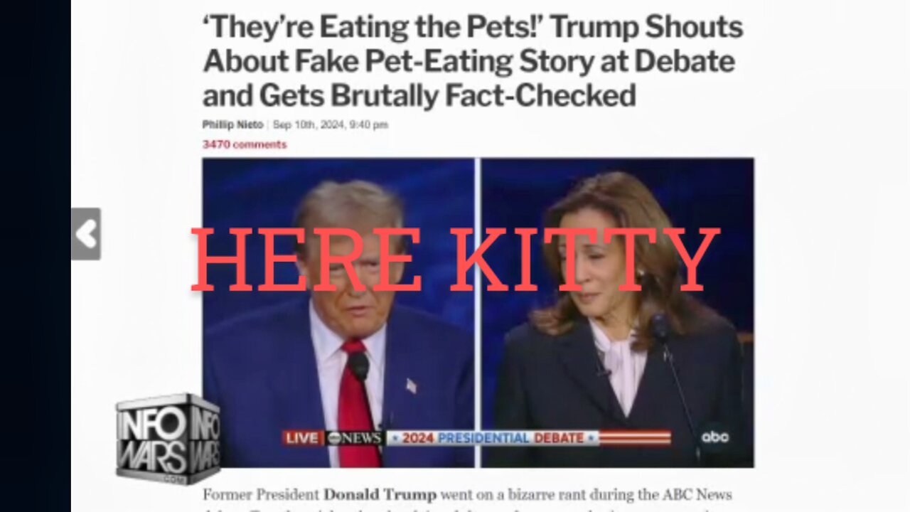 Did Trump lie who's eating Kitty pie?