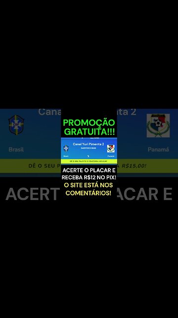 COPA DO MUNDO FEMININA: Acerte o placar de Brasil x Panamá e receba 12 reais via PIX