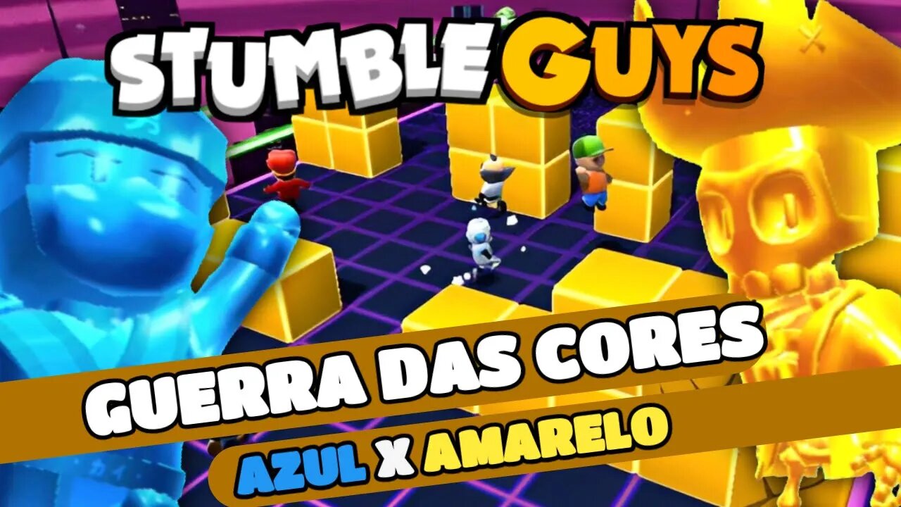 #stumbleguys ,GUERRA DAS CORES AZUL X AMARELO