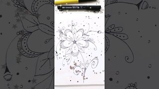 Desenho de Flor Fácil para Desenhar 3 #shorts