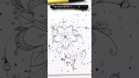 Desenho de Flor Fácil para Desenhar 3 #shorts