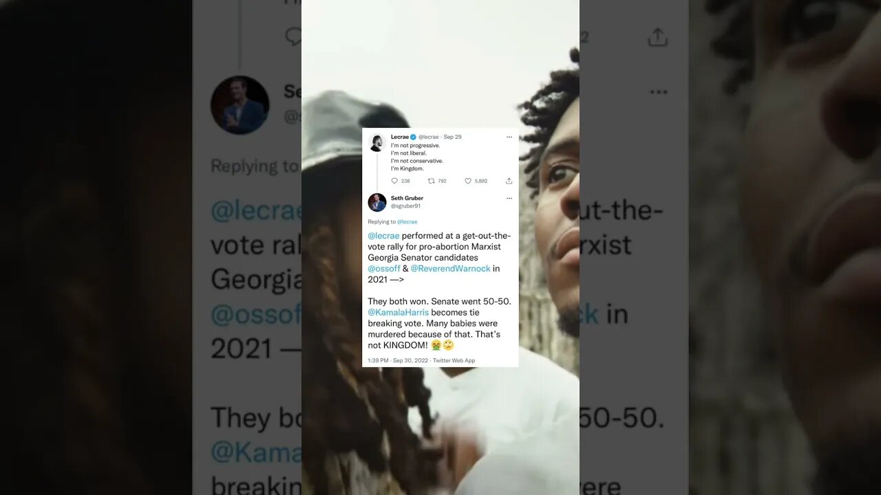 @Lecrae why pretend to be “neutral” when everyone knows you’re leftist🙃