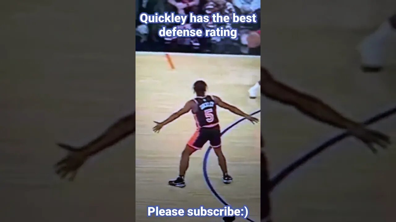 Immanuel Quickley has the best defense rating in the NBA as of 12/30/22 #defense #nba #shorts