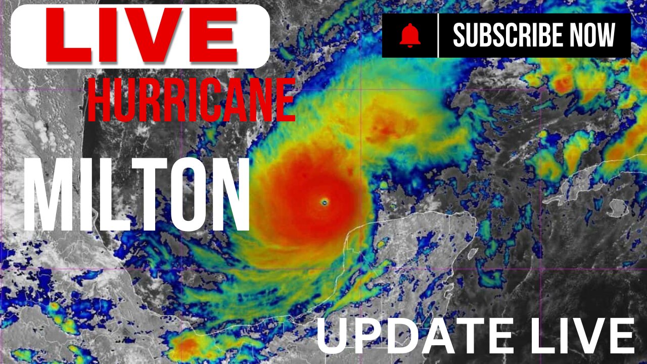 WATCH LIVE: Hurricane Milton upgrades to Cat 5, 160 mph winds