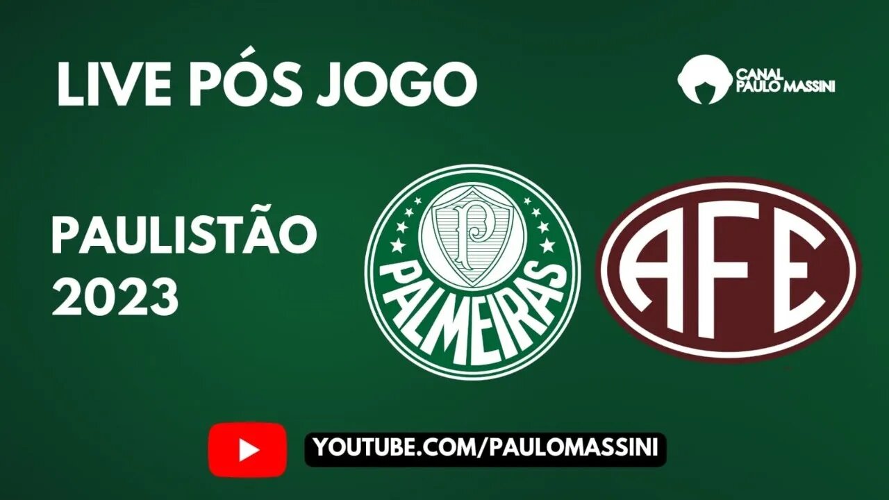 PÓS-JOGO PALMEIRAS X FERROVIÁRIA. COLETIVA ABEL FERREIRA AO VIVO.