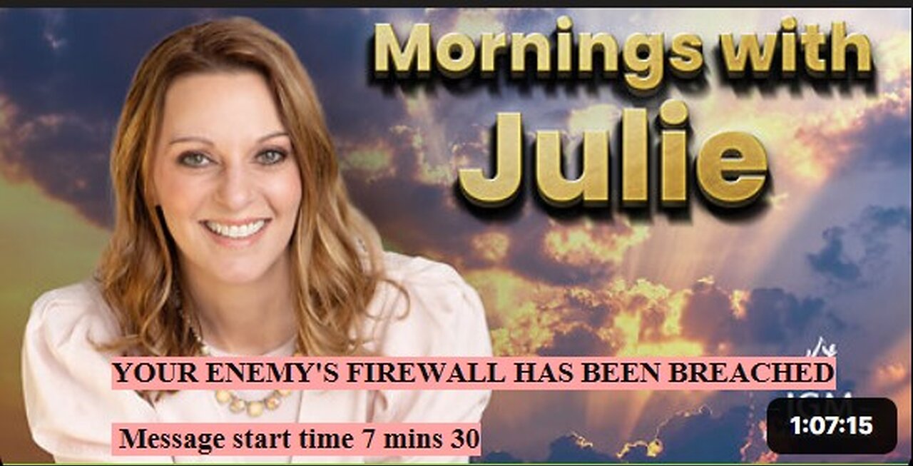 Julie Green subs YOUR ENEMY'S FIREWALL HAS BEEN BREACHED