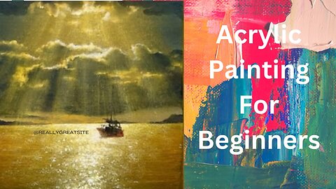 Seascape Painting Acrylic Painting for Beginners