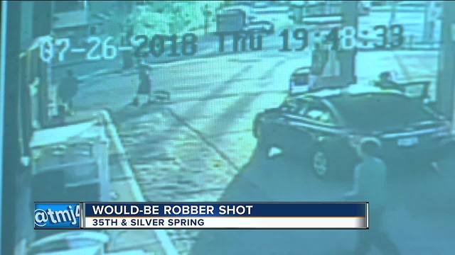 WATCH: Man shoots robber in the butt at Citgo gas station