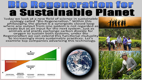 Bio Regeneration for a Sustainable Planet