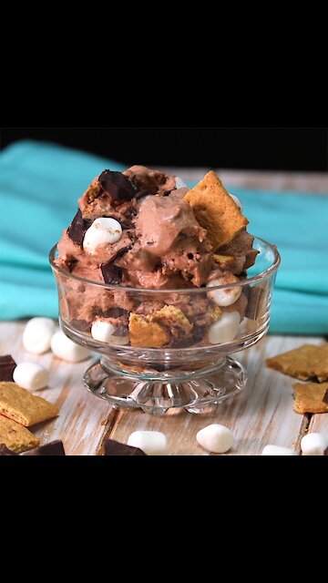 No Churn Chocolate S'mores Ice Cream [GMG Originals]
