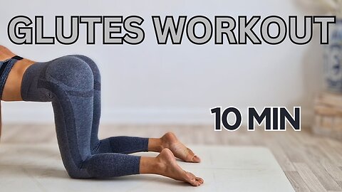 10 Minutes GLUTES Workout at Home - Booty Burn, Grow Your Booty Fast, Perfect Glute Focused Only,